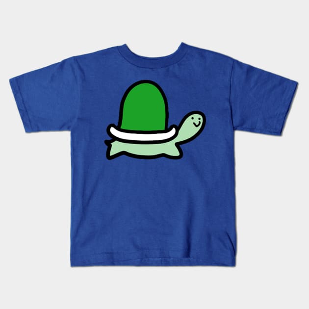 Silly Green Turtle Kids T-Shirt by saradaboru